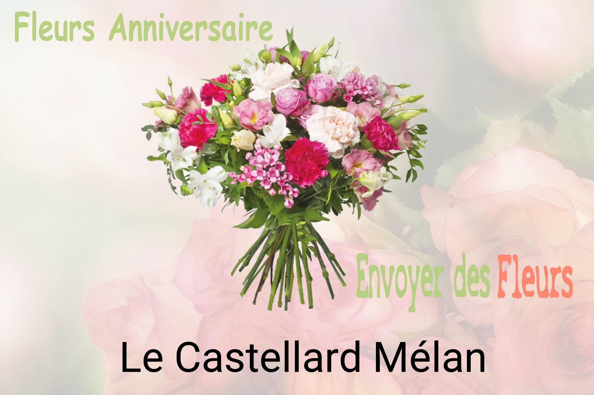 Bouquet de fleurs d’anniversaire livré à Le Castellard-Mélan