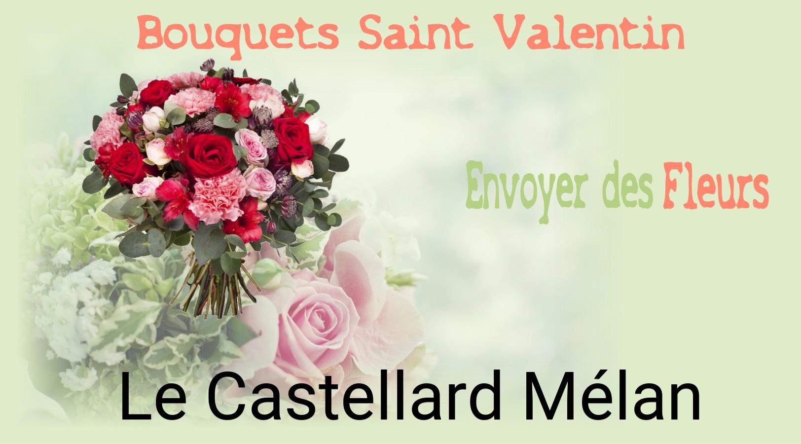Roses de Saint-Valentin livrées à Le Castellard-Mélan